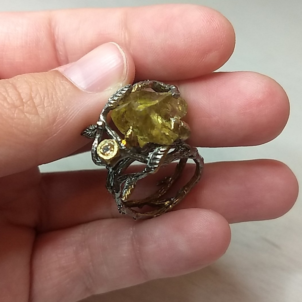 Citrine Statement Ring - image 2